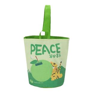 生日伴手礼礼品袋手提帆布水桶包小拎包散学礼零食收纳宝宝满月