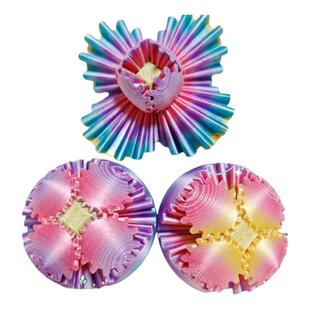 可旋转几何变形热销爆款3D打印齿轮球魔方球创意烦躁解压玩具