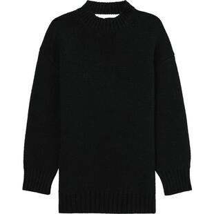 IT We11Done女装针织连衣裙新品时髦大气镂空露背毛衣短裙653UBK