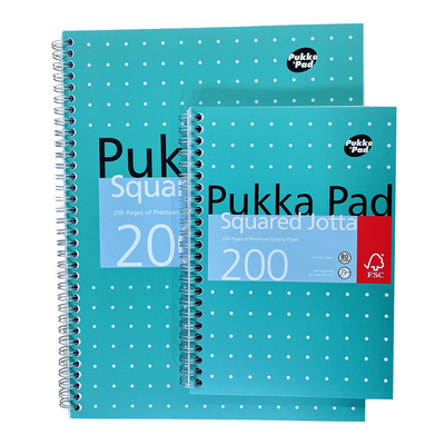 pukka Pad简约a4/a5笔记本本子大小学生专用方格款作业本错题本美式线圈本手账本工作记录