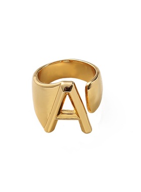 欧美复古ins小众简约女金属字母