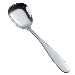 不锈钢勺子创意家用汤勺长柄平底儿童学生汤匙方头勺调羹小号勺子