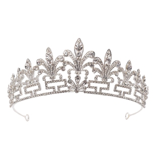 欧美复古宫廷风奢华大气结婚皇冠头饰法式新娘王公主高级感镶钻闪