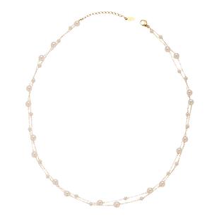 十里间【人鱼气泡】法式浪漫满天星珍珠项链百搭多层锁骨链