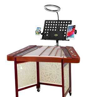 新款扬琴专用乐谱架悬空不落地省空间可靠墙琴谱架护眼灯拍视频款