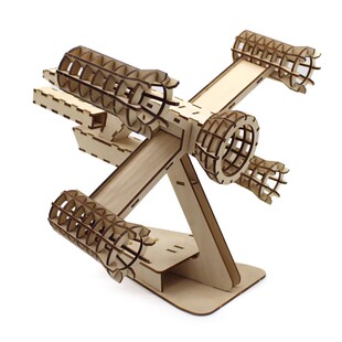 宇宙飞船5号diy手工自制趣味创意科普科幻模型木质摆件可涂色机甲