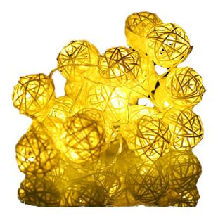 led小彩灯新年藤球灯串灯房间阳台挂灯过年氛围灯春节装饰灯红色