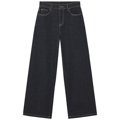 热风2026年春季新款女直筒牛仔裤