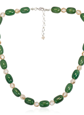 小众设计感项链女锁骨链晶柜水晶