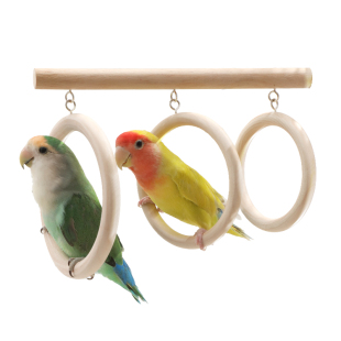 鹦鹉吊环鸟笼内装饰虎皮牡丹小太阳玄凤珍珠专用啃咬解闷自嗨玩具