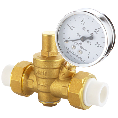 20/25ppr管自来水管黄铜减压阀家用稳压阀净水器热水器4分ppr接头