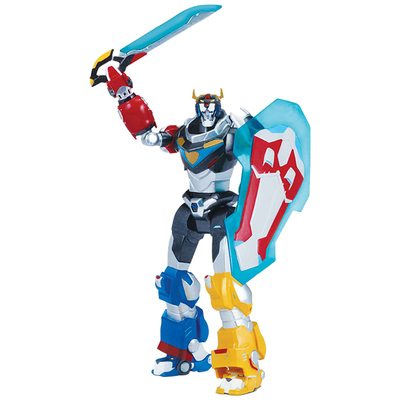 美国VOLTRON百兽王金刚战神黑狮红狮子变形男孩儿童人偶模型玩具