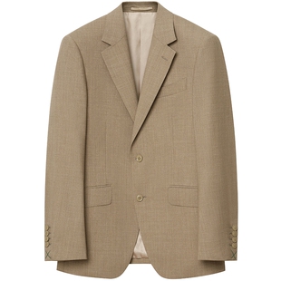 JDV男装春秋新品商场同款卡其色单排扣西装西服外套SMM4005