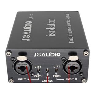 卡侬音频隔离器消除音响电流声噪声噪音抗干扰消除器共地隔离器
