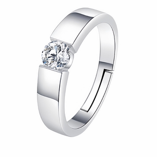 假戒指结婚仿真钻戒男女婚礼交换仪式用婚戒超大情侣拍照对戒活口