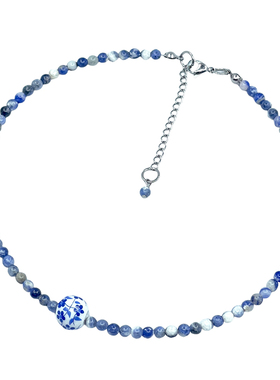 AliyaStore原创青花瓷choker项链