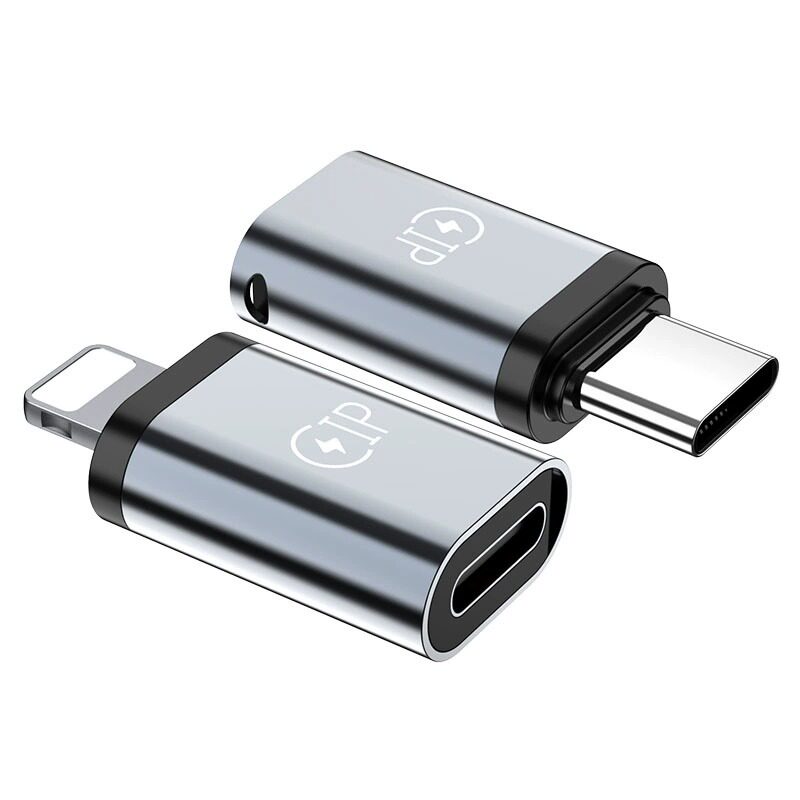 适用typec苹果转接头17lightning手机iPhone充电转接器16数据线ipad转换公转母PD20W充电宝Typec接口车载传输