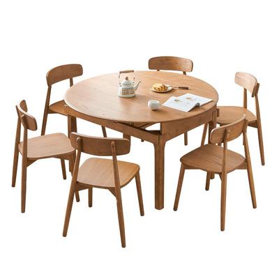 全友家居实木功能餐桌