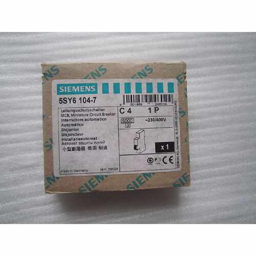 议价全新 原装 正品 进口西门子小型断路器 5SY6 104-7 当日发货