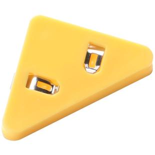 三角文件夹边角夹抽杆透明试卷收纳整理神器学生书夹资料夹子卷子办公用品体检收据票夹高颜值ins长尾夹文具