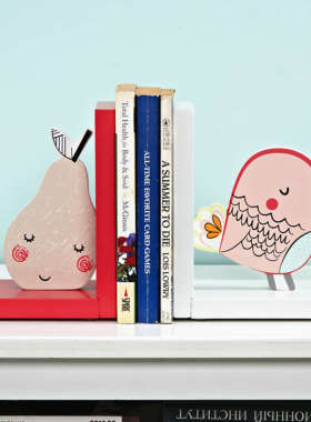 卡通书立摆件动物书房桌面书挡儿童可爱样板房书柜家居装饰品书靠