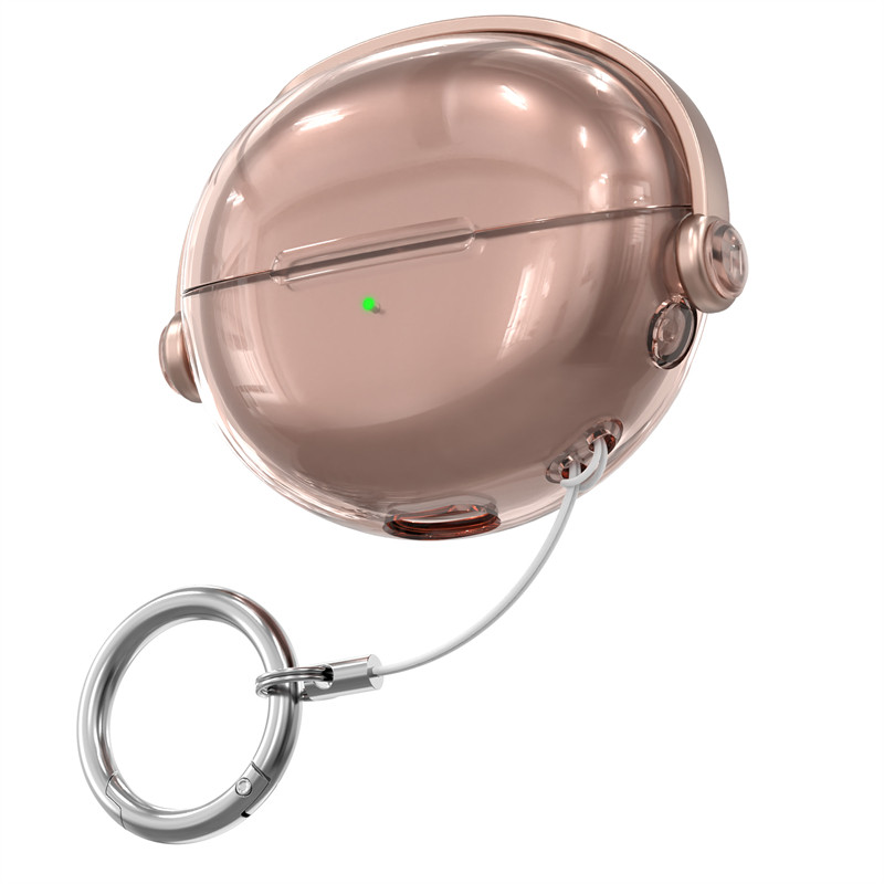 适用于华为freeclip保护套freeclip耳机保护壳耳机套freeclip外壳耳夹式保护套创意开关透明软壳玫瑰金新款