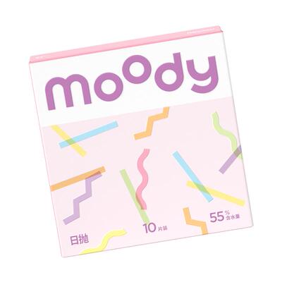 moody美瞳日抛10片小情绪派对甜豆见习朋克小直径彩色隐形眼镜