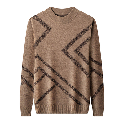 冬季毛衣羊毛圆领弹力宽松