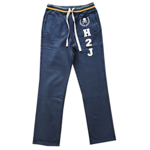 HYDROGEN秋冬男卫裤加厚加绒纯棉保暖长裤中腰休闲裤骷颅头男青年