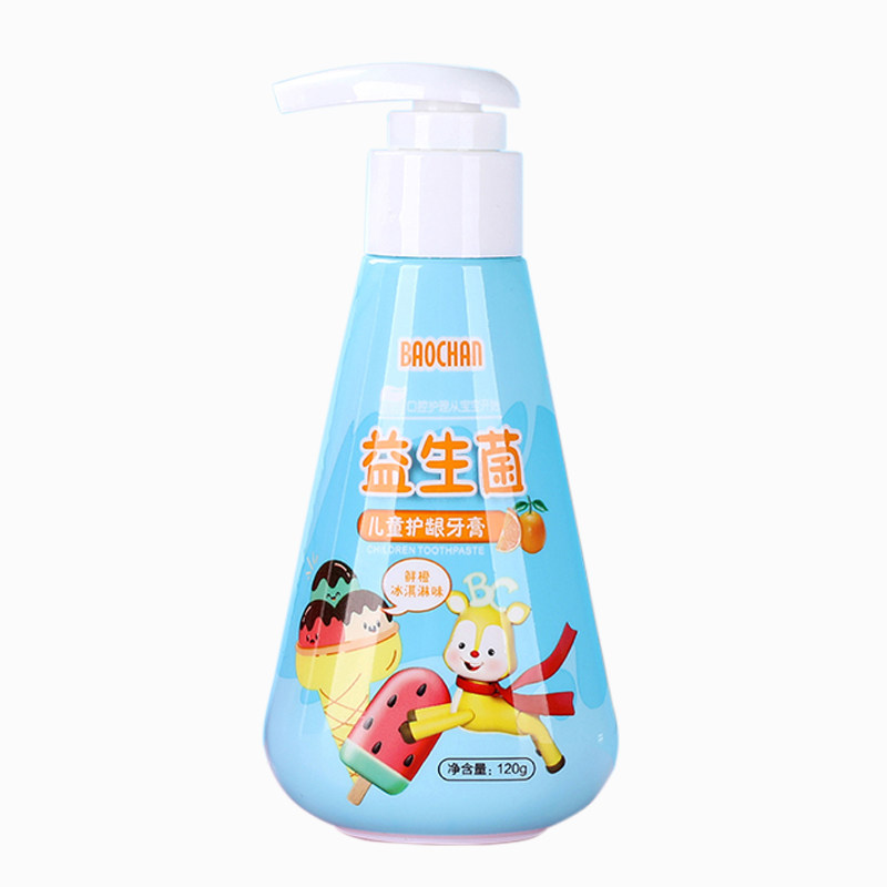 益生菌儿童牙膏2-12岁换牙期防蛀牙含氟益生菌水果味牙膏牙刷套餐