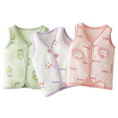 红豆儿童男童女童秋冬加厚马甲