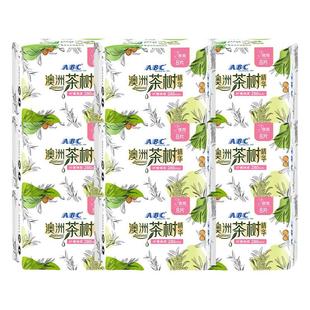 ABC卫生巾澳洲茶树抑菌夜用280mm棉柔姨妈女组合装整箱批官方正品