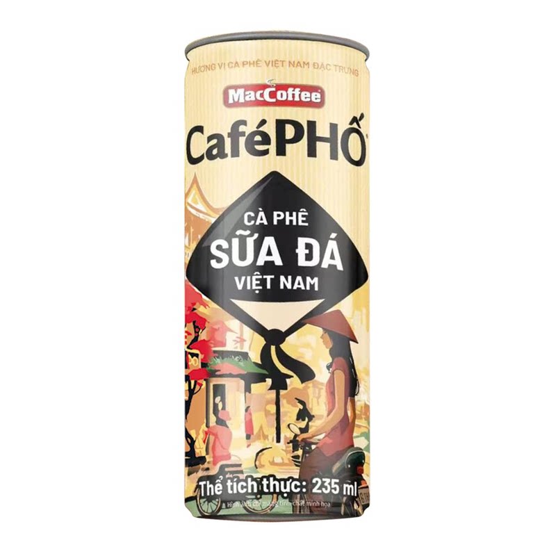 Mac Coffee 越式冰牛奶咖啡235ml*6罐浓郁醇厚丝滑奶香即饮罐装版