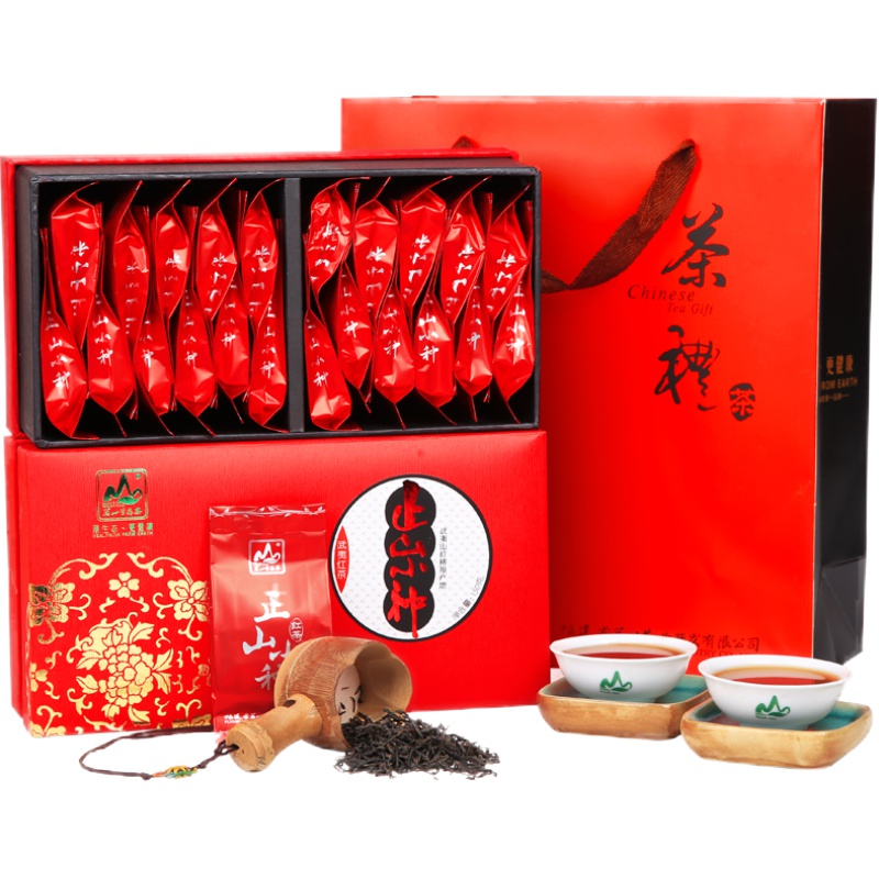 茗山生態(tài)茶 正山小種紅茶 茶葉 150g*2共300g/禮盒裝
