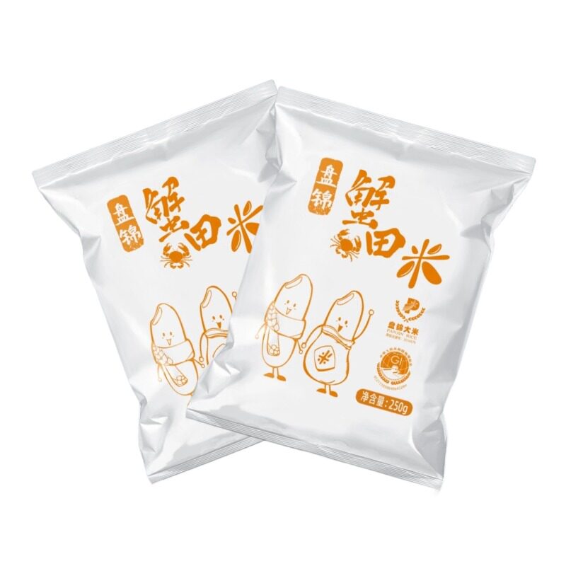 盘泽园盘锦蟹田米圆粒珍珠米250g*2袋当季新米东北大米粥饭皆宜