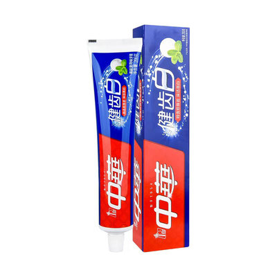 中华健齿白牙膏200g清爽薄荷味清新口气洁净牙齿呵护口腔健康