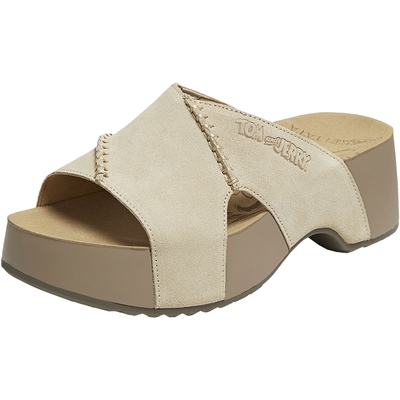 TATA他她猫和老鼠联名小海豚女鞋厚底勃肯鞋外穿拖鞋凉鞋CML07BT6