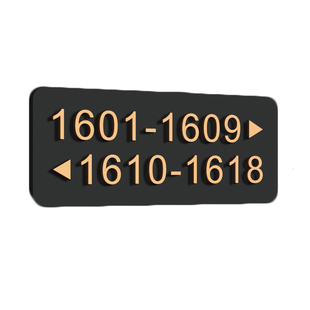 轻奢楼层标识牌箭头指示门牌定制商场写字楼指引导向高档数字路标提示贴纸宾馆公寓电梯左右方向引路索引牌子