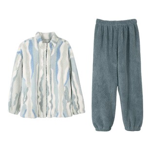 安之伴【巨保暖】珊瑚绒睡衣女款秋冬季加绒加厚冬天法兰绒家居服