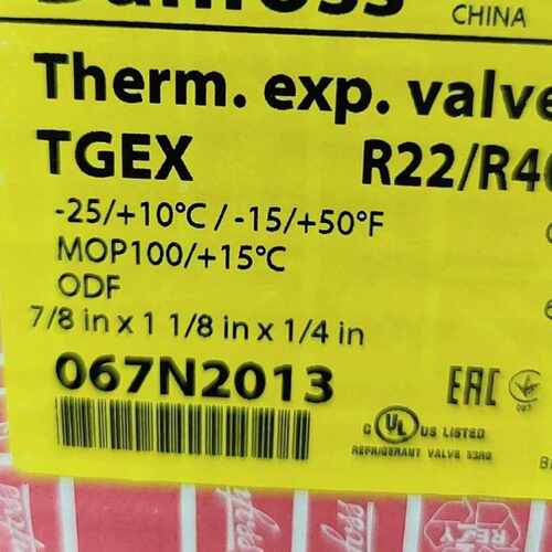 议价Danfoss丹佛斯膨胀阀tgex18 067n2013 /tgex30 067n2018全新