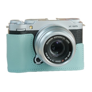 SVEN真皮保护套富士xm5相机包xt50xs20xt30xt5手绳蓝色配件底座壳