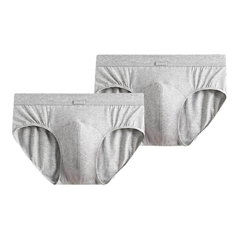 2条装SCHIESSER舒雅男士50S舒美棉质透气大码中腰三角内裤20033S