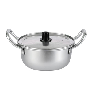 双耳小铝锅特厚汤锅韩式泡面锅商用炖锅家用煮锅小火锅燃气电陶炉