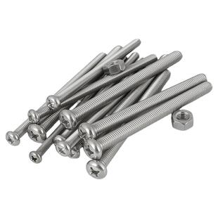 304不锈钢加长圆头十字螺丝钉特长螺丝杆带螺母组合大全2M3M4M5CY