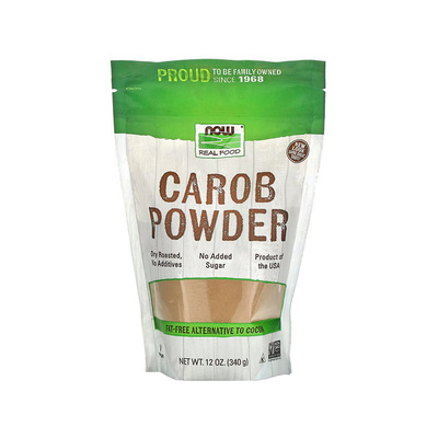 直邮Now Foods Carob Powder角豆粉干烤荚豆角粉可可粉替代烘焙