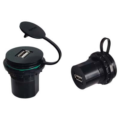 前置穿墙USB面板转接口30mm开孔