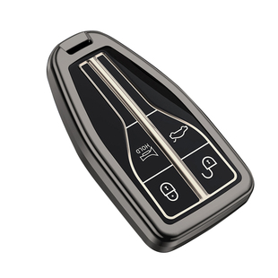 适用红旗hs5钥匙套hs7铝合金壳h5金属扣h9包e-hs9车改装h7高档男