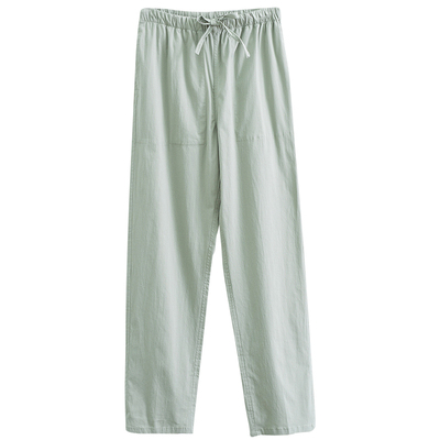 中国风薄款亚麻休闲直筒透气裤子