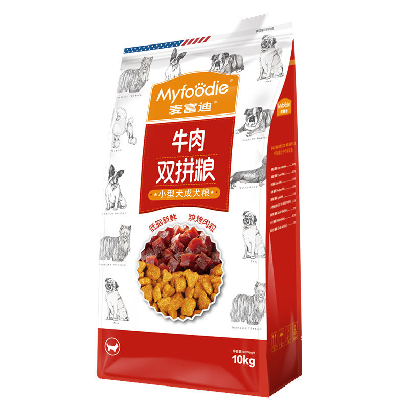 牛肉粒双拼10kg金毛通用型成犬粮