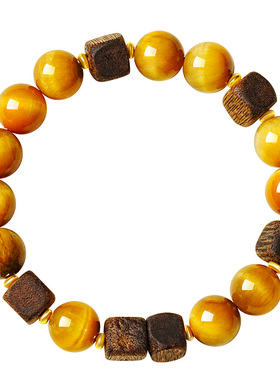 宫里上新天然虎眼石福香纳财手链